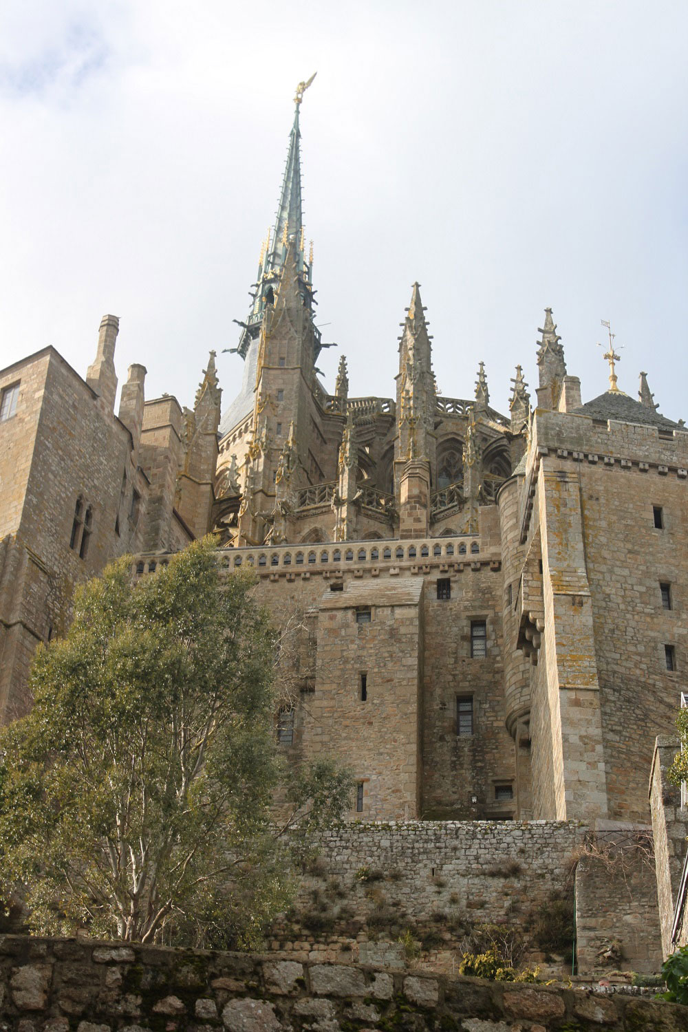 View of Mont St-Michel Abbey