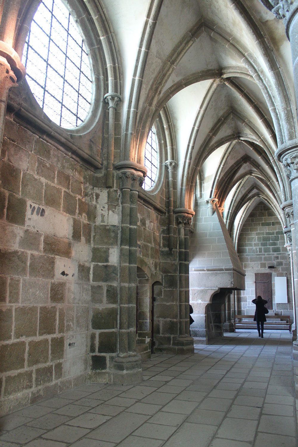 View of Mont St-Michel Abbey