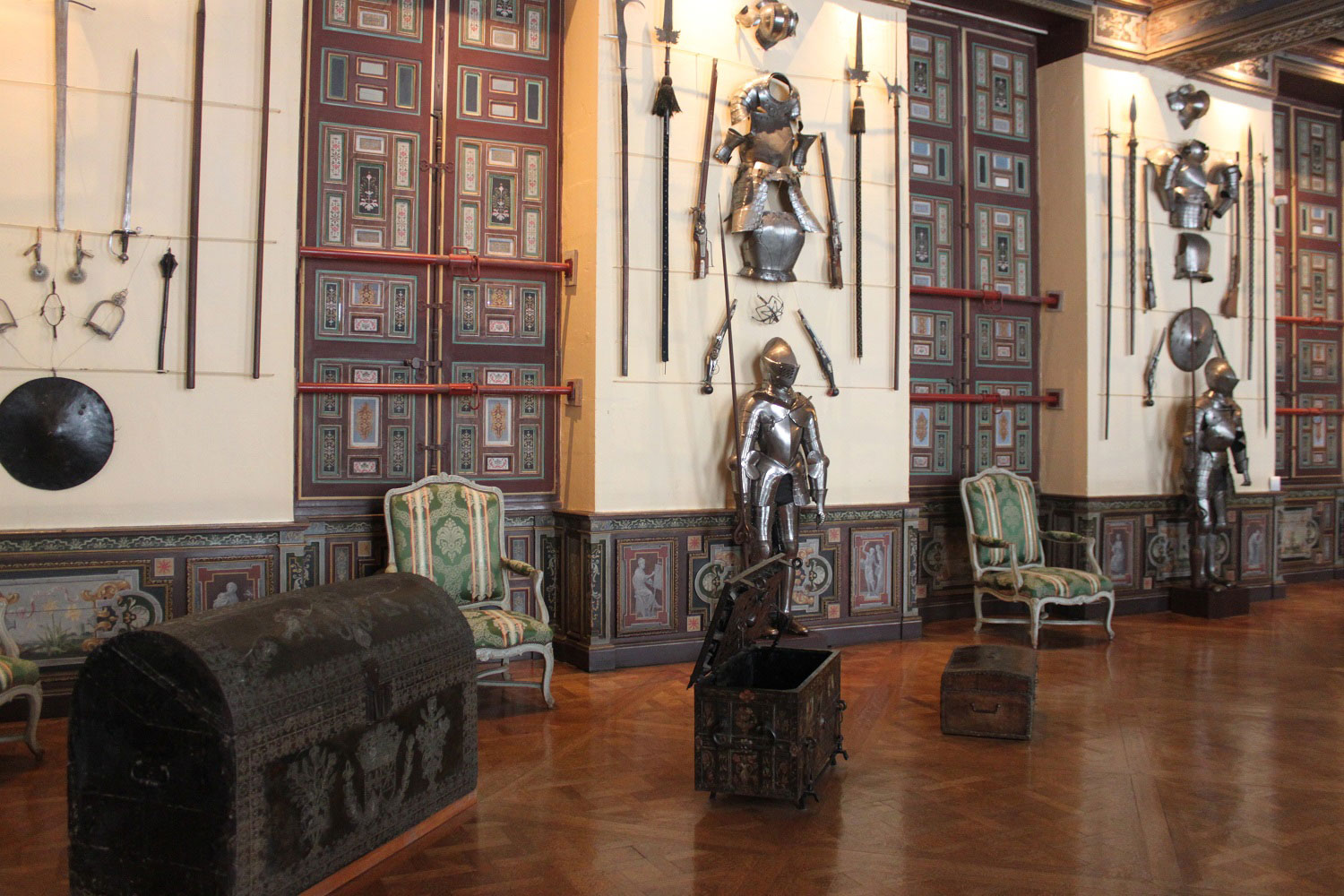 Inside Chateau de Cheverny, Loire Valley