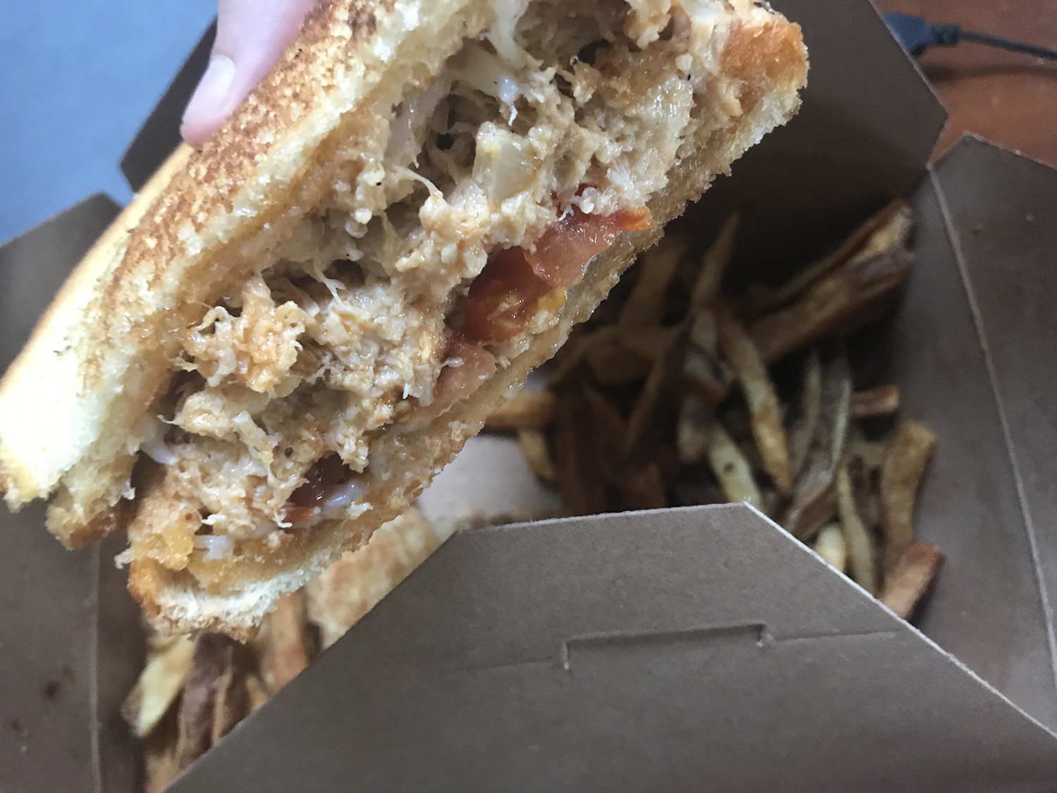 Vegan tuna melt by Rocket to Venus - Vegan Restaurants in Baltimore