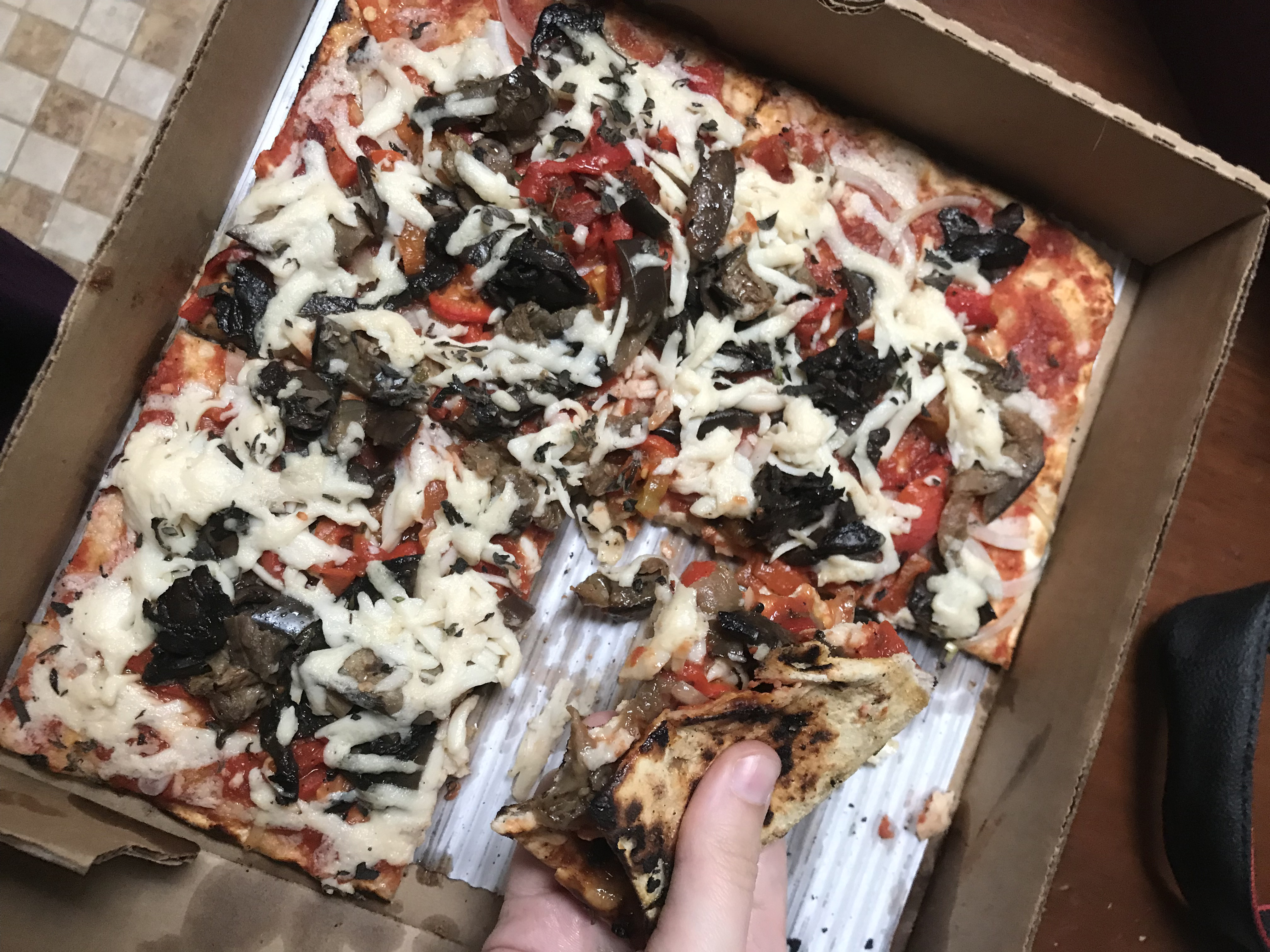 Vegan pizza by Joe Squared - Vegan Restaurants in Baltimore