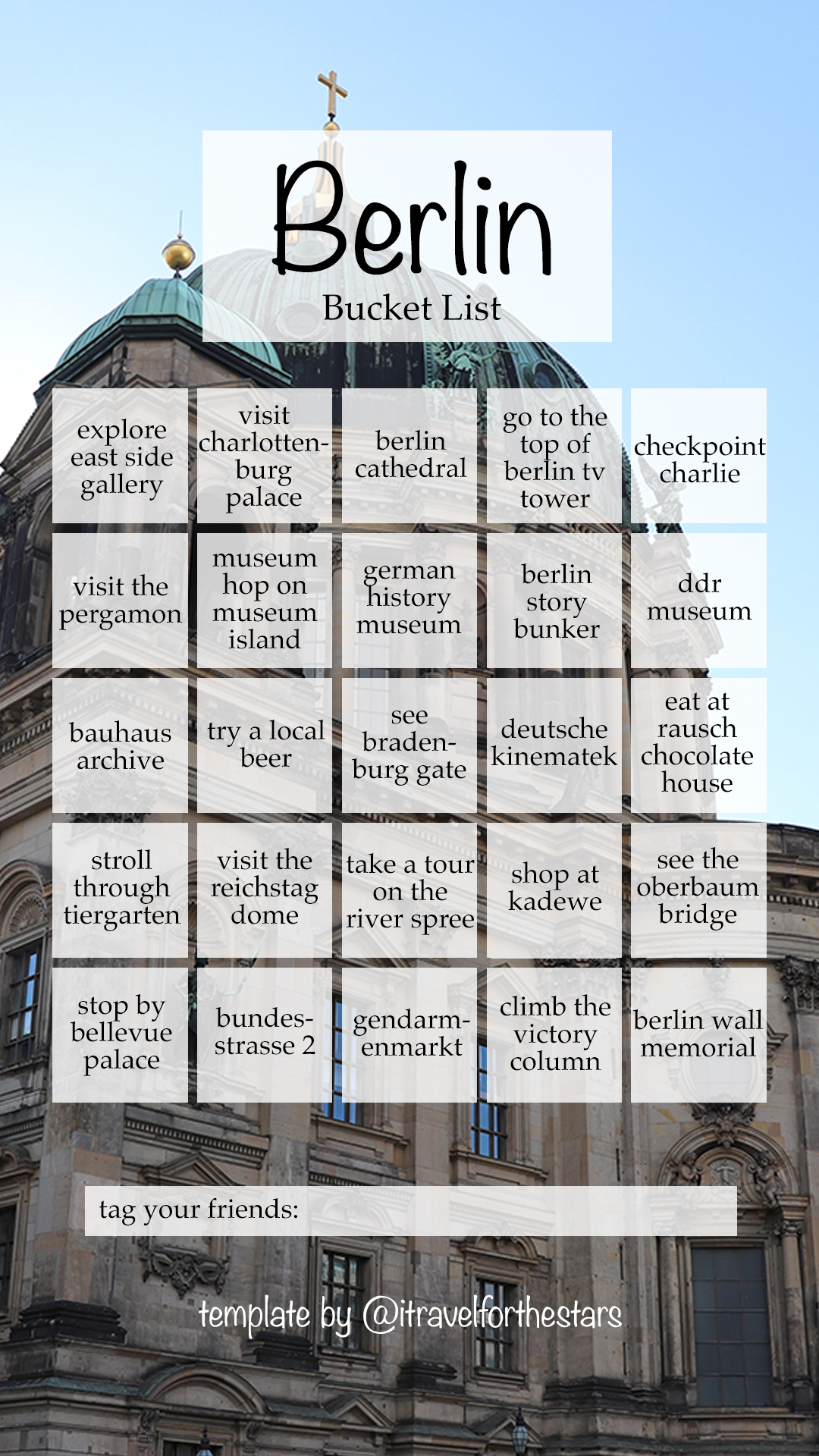 Berlin Bucket List for Instagram