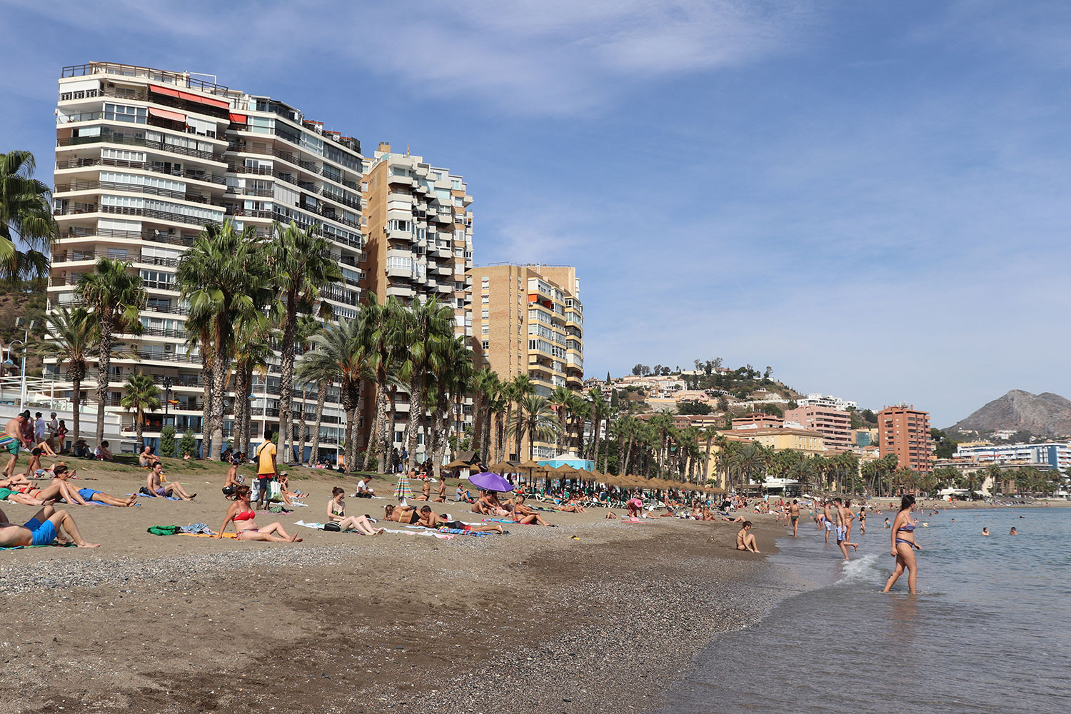 Playa de Malagueta in Malaga