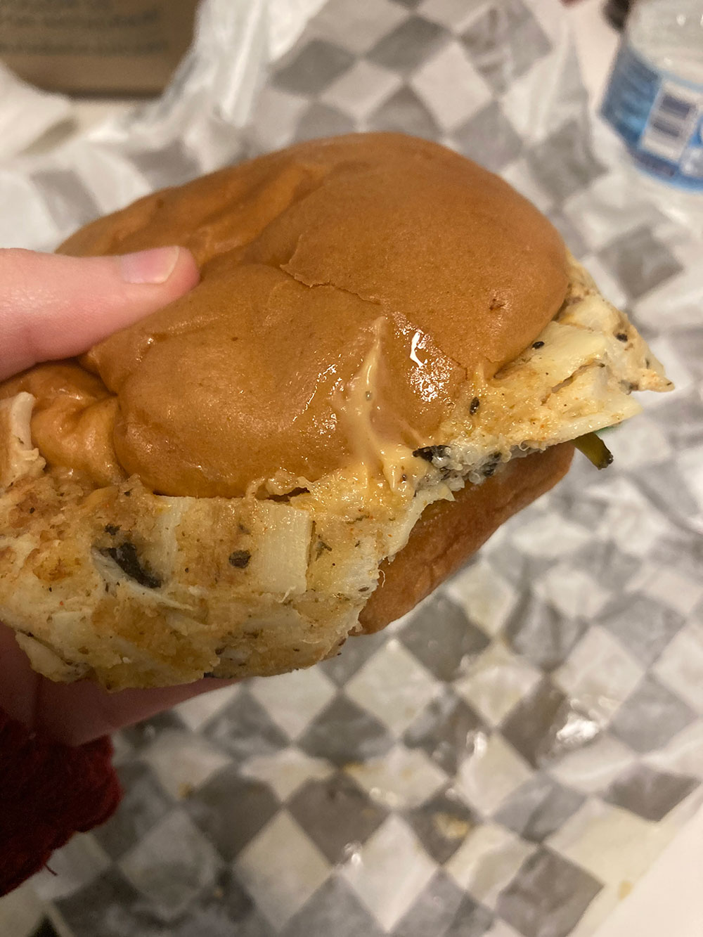 Crab Cake sandwich from My Mama's Vegan - Vegan Restaurants in Baltimore