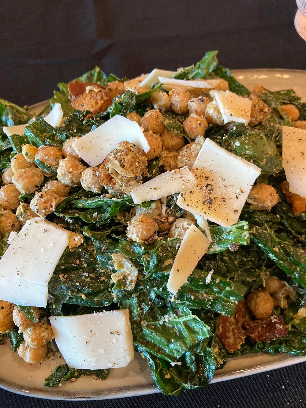 Vegan Caesar Salad at Oleum - Vegan Restaurants in Baltimore