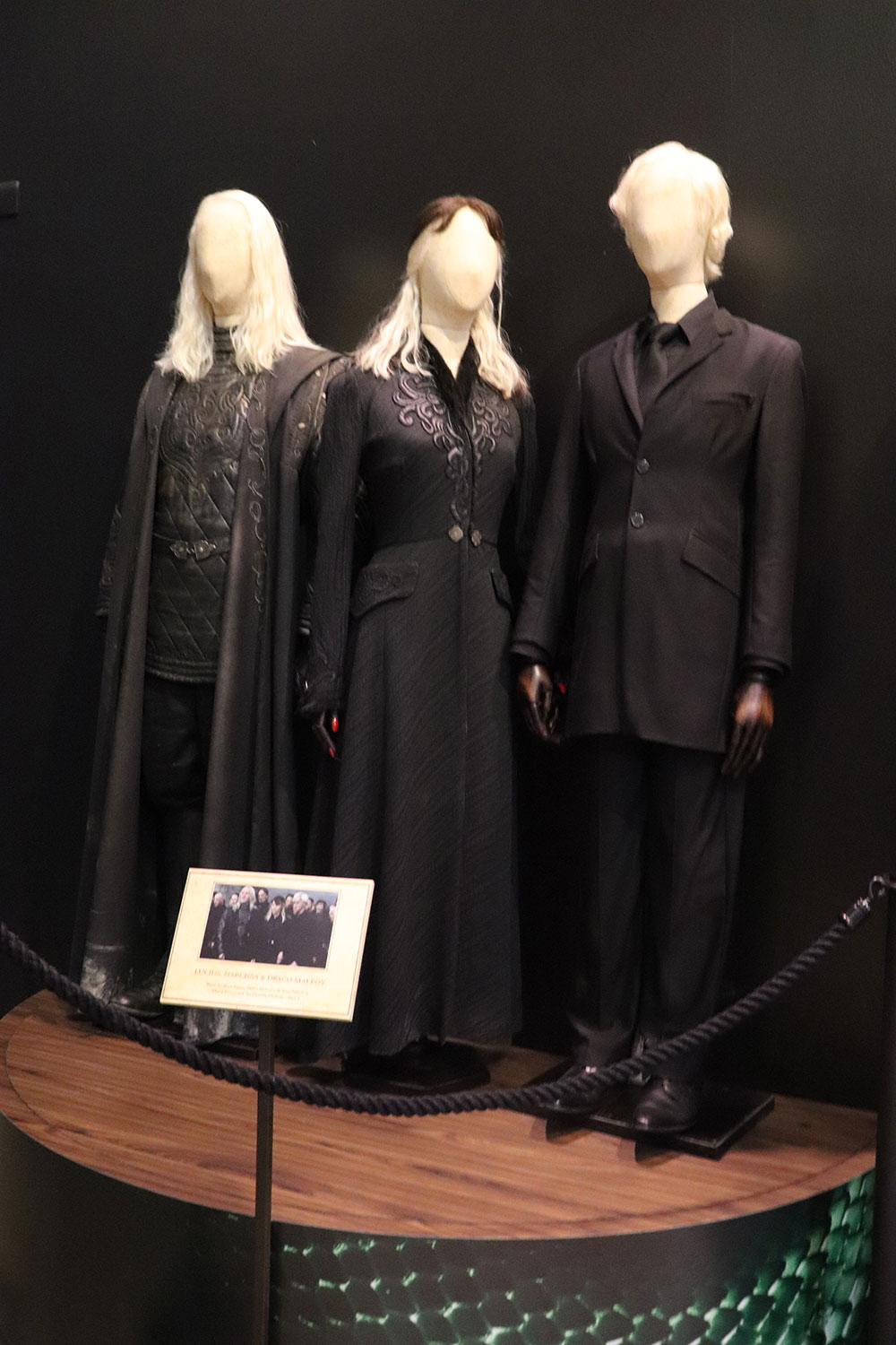 Malfoy Costumes, Harry Potter Studio Tour