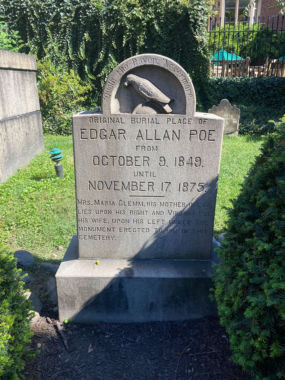 Edgar Allan Poe's Grave, Baltimore