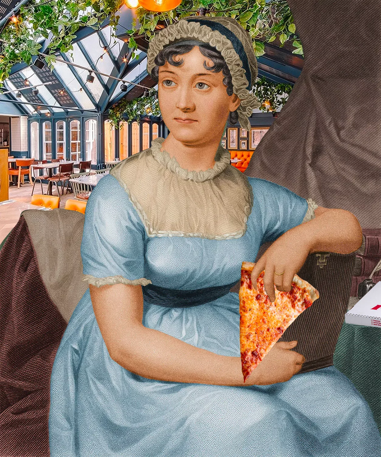 Jane Austen at the Pizza Express in Worthing