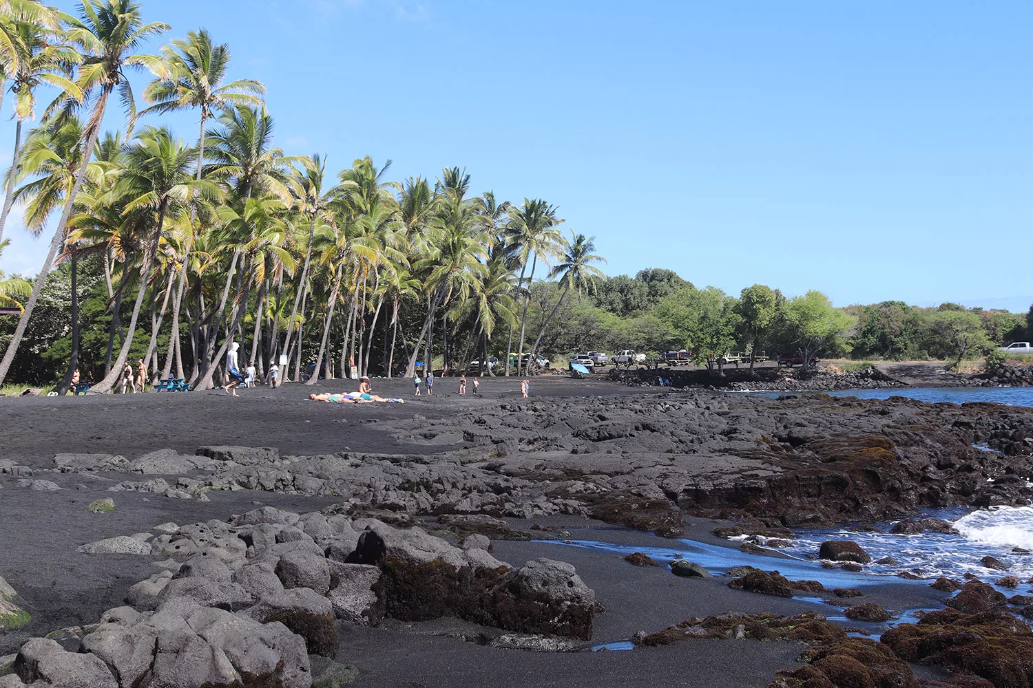 Big Island Hawaii Punalu'u Black Sand Beach